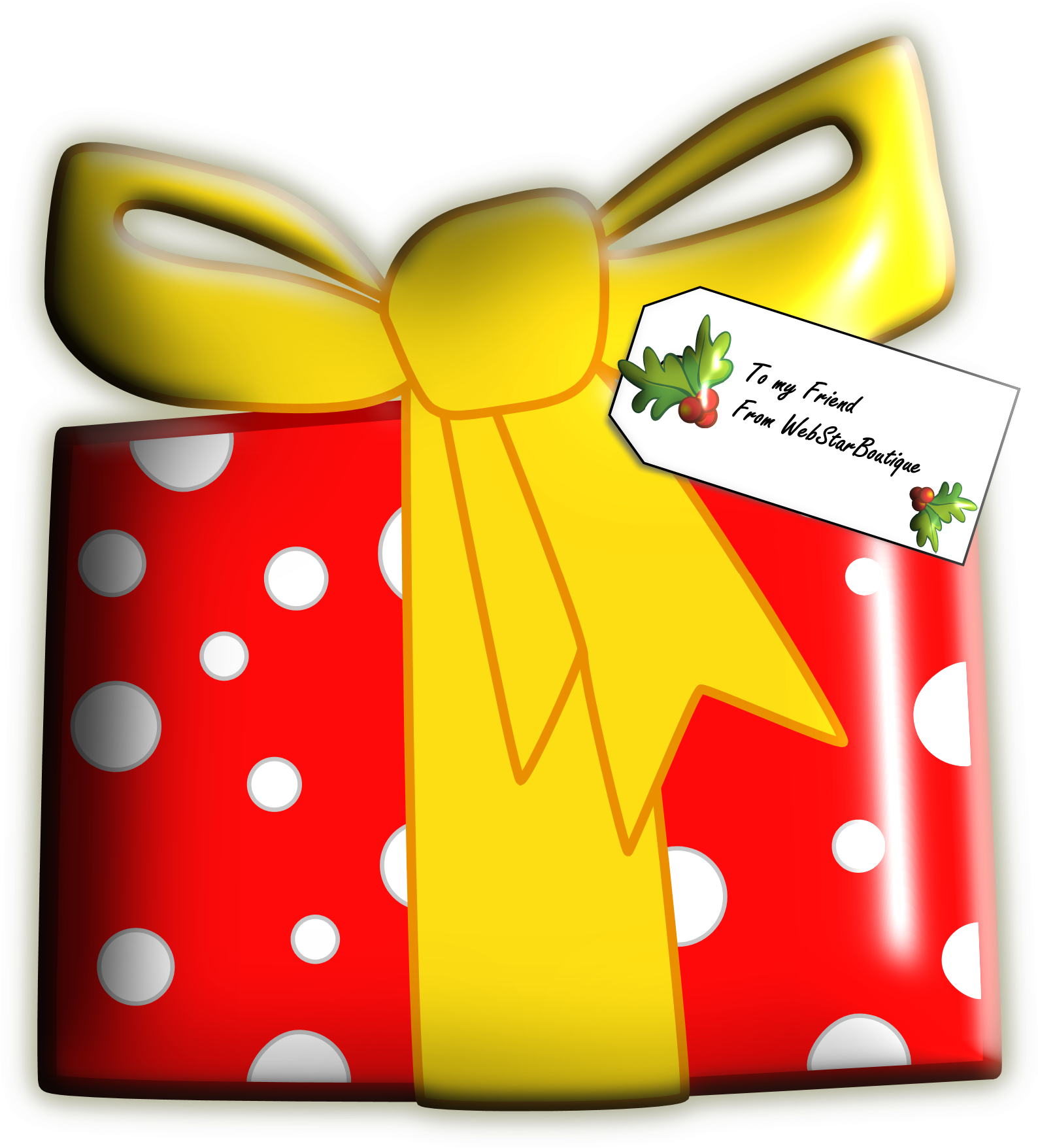 Click Here On Christmas Day To Open Your Gift (1599x1769), Png Download