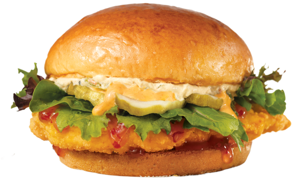 Wendy's Test Marketing Sweet Thai Chili Chicken Sandwich - Spicy Thai Chicken Sandwich (643x378), Png Download