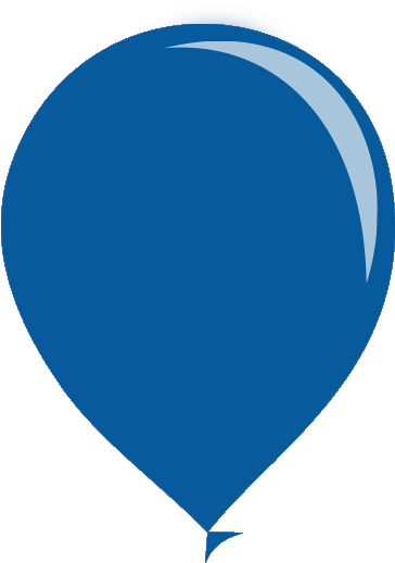 Balões Personalizados Curitiba - Balão Azul Em Png (600x600), Png Download