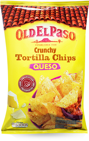Tortilla Chips Cheese 185 G - Old El Paso Spice Mix For Chilli (39g) (379x533), Png Download