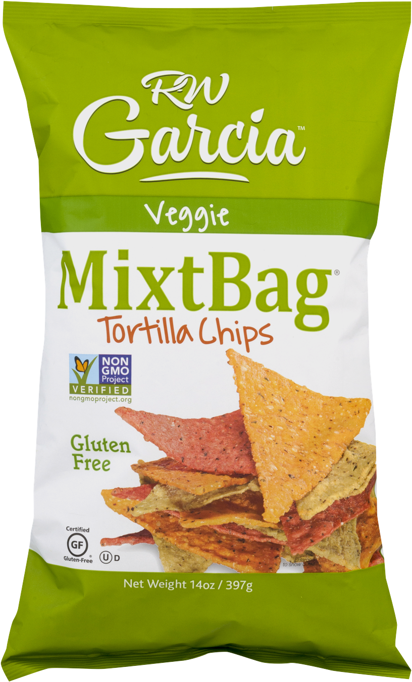 R.w. Garcia Mixtbag Yellow & Blue Corn Tortilla (1350x1350), Png Download