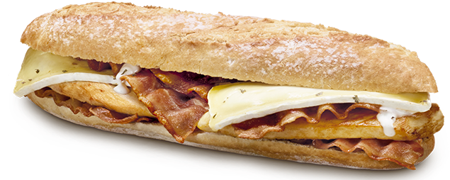 Pans And Company Pollo Brie (670x260), Png Download