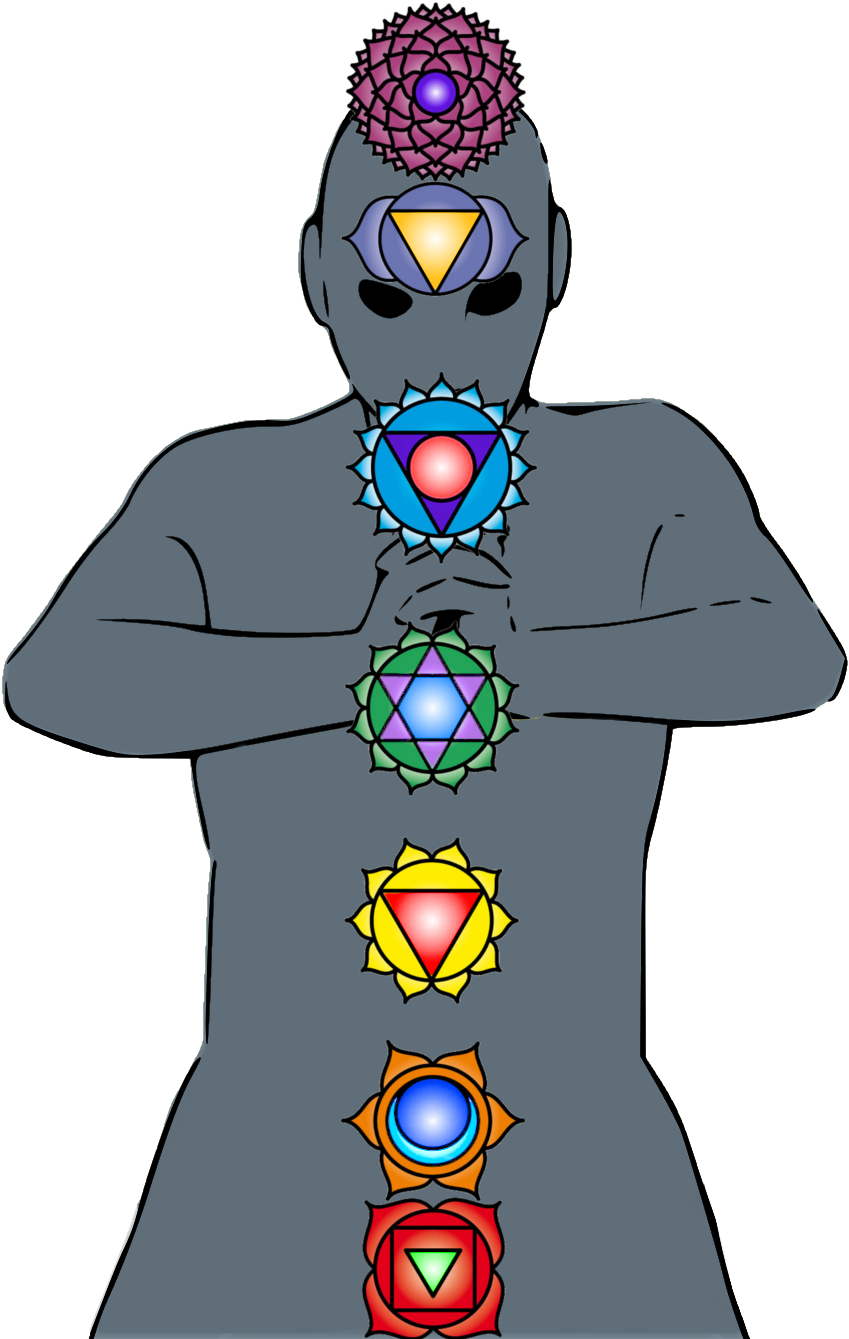 7 Chakras - Illustration (1300x1450), Png Download