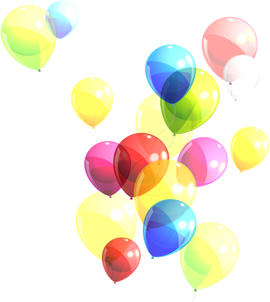 O Png Para Os Balões De Sexta-feira - Floating Balloons Png (1024x1024), Png Download