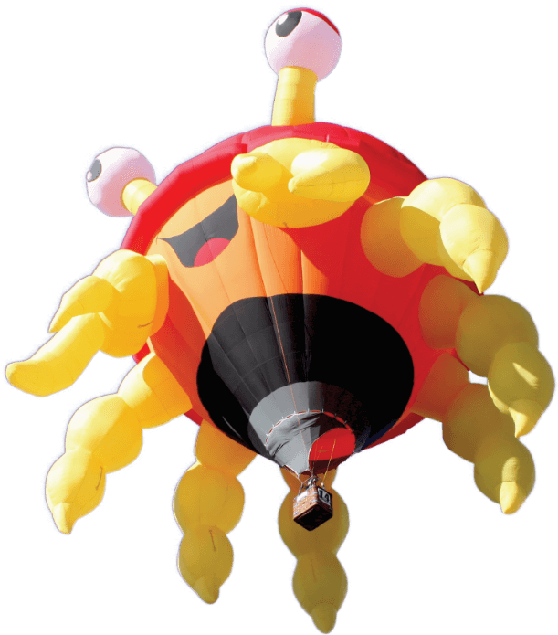 Uma Competição De Balões Com Diversas Modalidades De - Hot Air Ballooning (620x700), Png Download