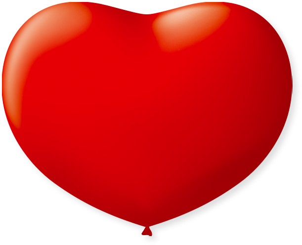 Packages - - Balão De Coração Png (650x531), Png Download