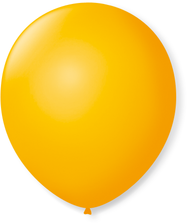 Balão De Látex Pic Pic Lig Ball - Balões São Roque Amarelo Sol (413x472), Png Download