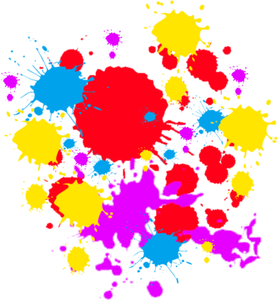 Free Download Colorful Spray Paint Splatter Png Clipart - Colorful Spray Paint Splatter Png (600x600), Png Download