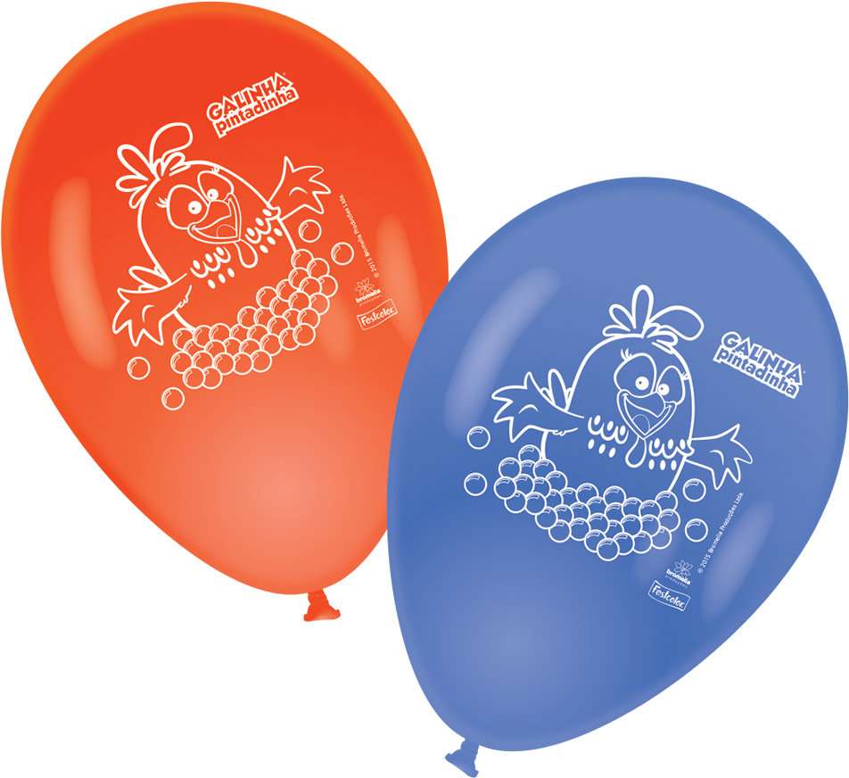 Balão Galinha Pintadinha - Bexiga Da Galinha Pintadinha (990x990), Png Download