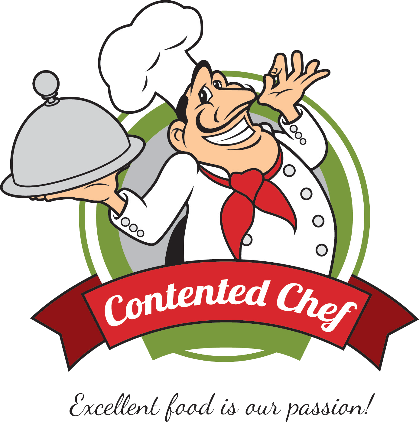 Contented Chef Logo - Tehran (1386x1395), Png Download