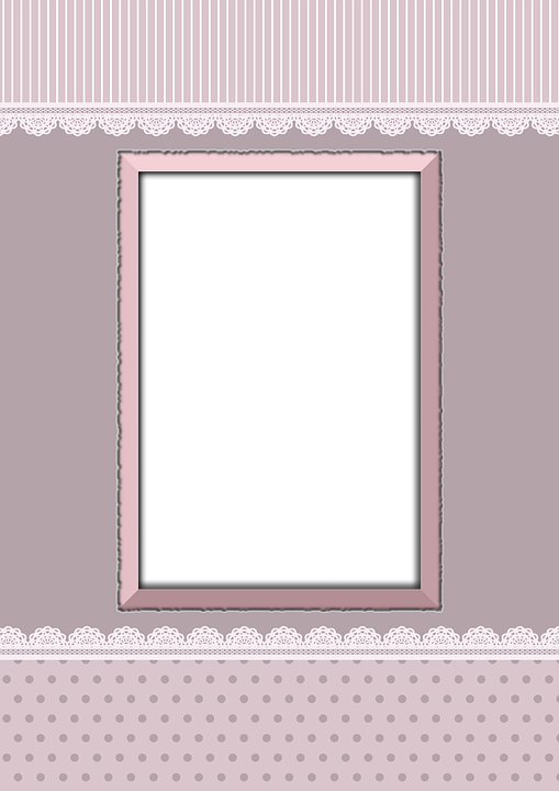 Wallpaper Bingkai - Papel De Parede Com Moldura Png (509x720), Png Download