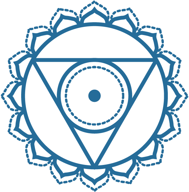 Meditation To Balance Vishuddha - Throat Chakra Symbols (616x624), Png Download