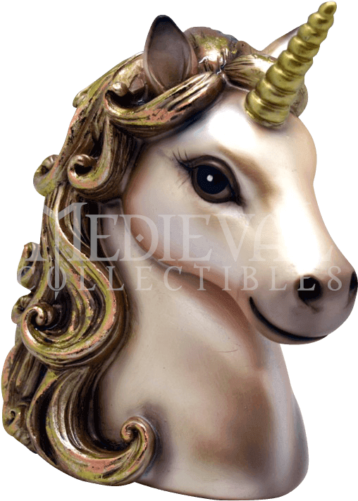 Golden Unicorn Coin Piggy Bank Soft Pink (709x709), Png Download
