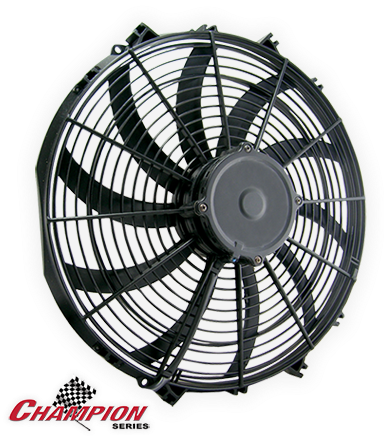 Champion Series High Profile Fans - Auto Electric Cooling Radiator Fan 14 (389x453), Png Download