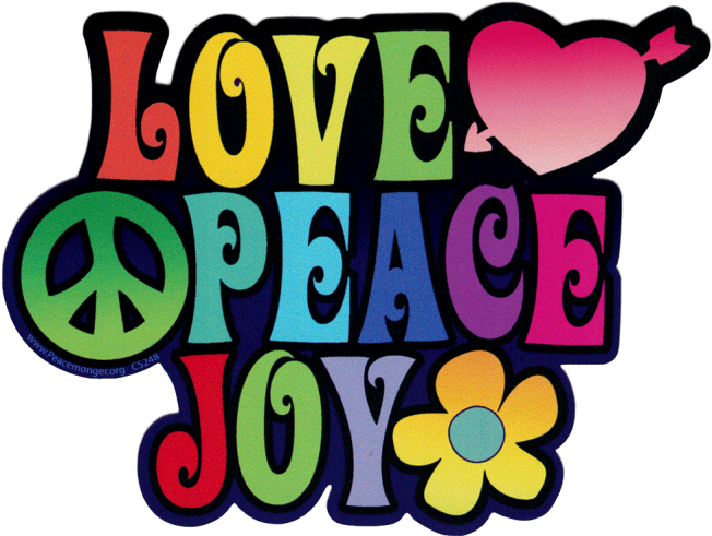 Feel The Love - Love Peace And Joy (668x500), Png Download