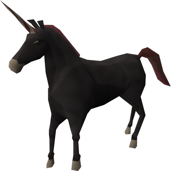 Black Unicorns Have A Unicorn Horn Guaranteed Drop - Black Unicorn (596x595), Png Download
