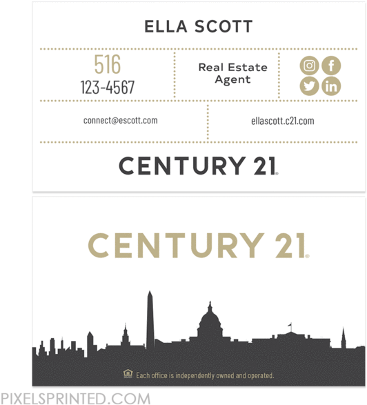 Download New Century 21 Logo Cards, Century 21 Business Cards