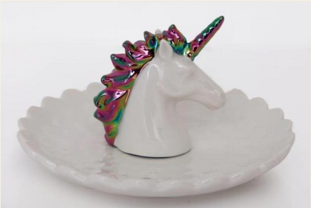 Unicorn Trinket Tray (1200x1200), Png Download