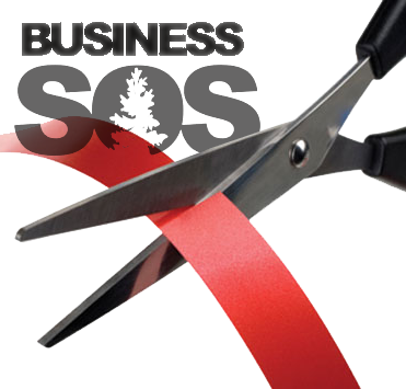 Scissors Cutting Red Tape - Ribbon Cutting Ceremony (371x355), Png Download
