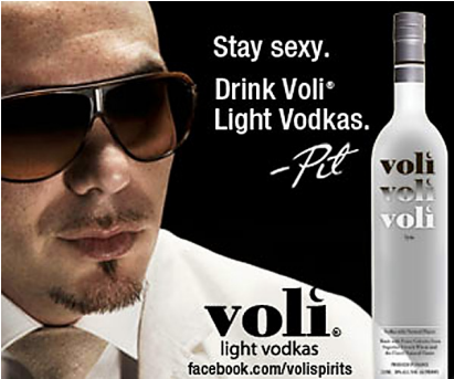 080411 Music Rappers Invest Business Ventures Pitbull - Pitbull Voli Vodka (608x342), Png Download