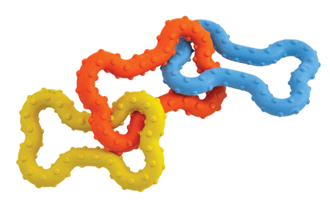 Puzzle Blue2 Clip Art At Clker - Petstages - Mini Bone Tug Chew Toy (480x372), Png Download