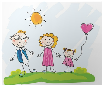 Vector Illustration Of Mother, Father And Child - Parents Day Clip Art (400x400), Png Download