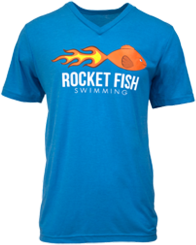Rocket Fish Swimming - Remera Vans Png (624x936), Png Download