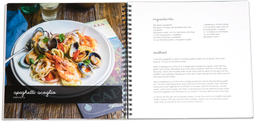 Customised Recipe Books - Recipe Book (550x310), Png Download