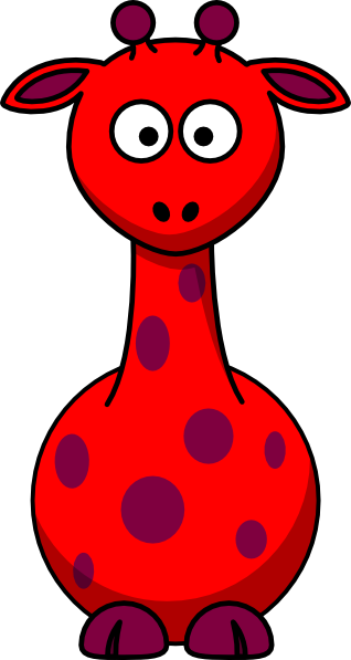 Original Png Clip Art File Red Giraffe Svg Images Downloading (318x597), Png Download