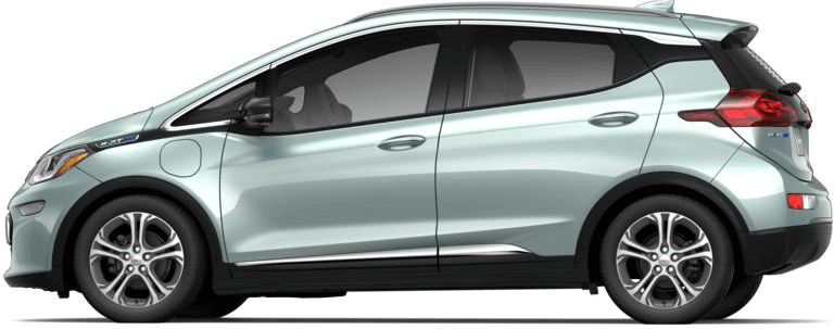 Green Mist Metallic - Slate Grey Chevy Bolt (768x303), Png Download