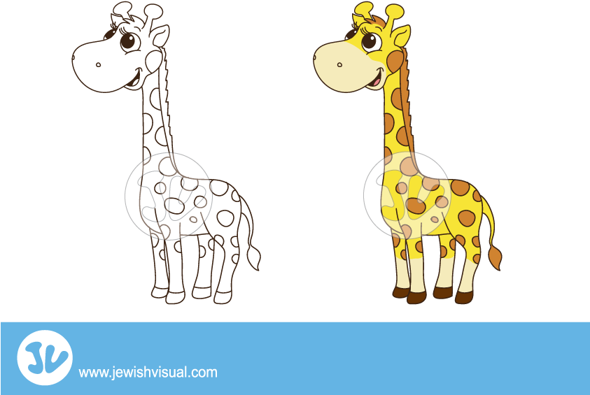 Giraffe-clipart - איור של ג ירפה (842x595), Png Download