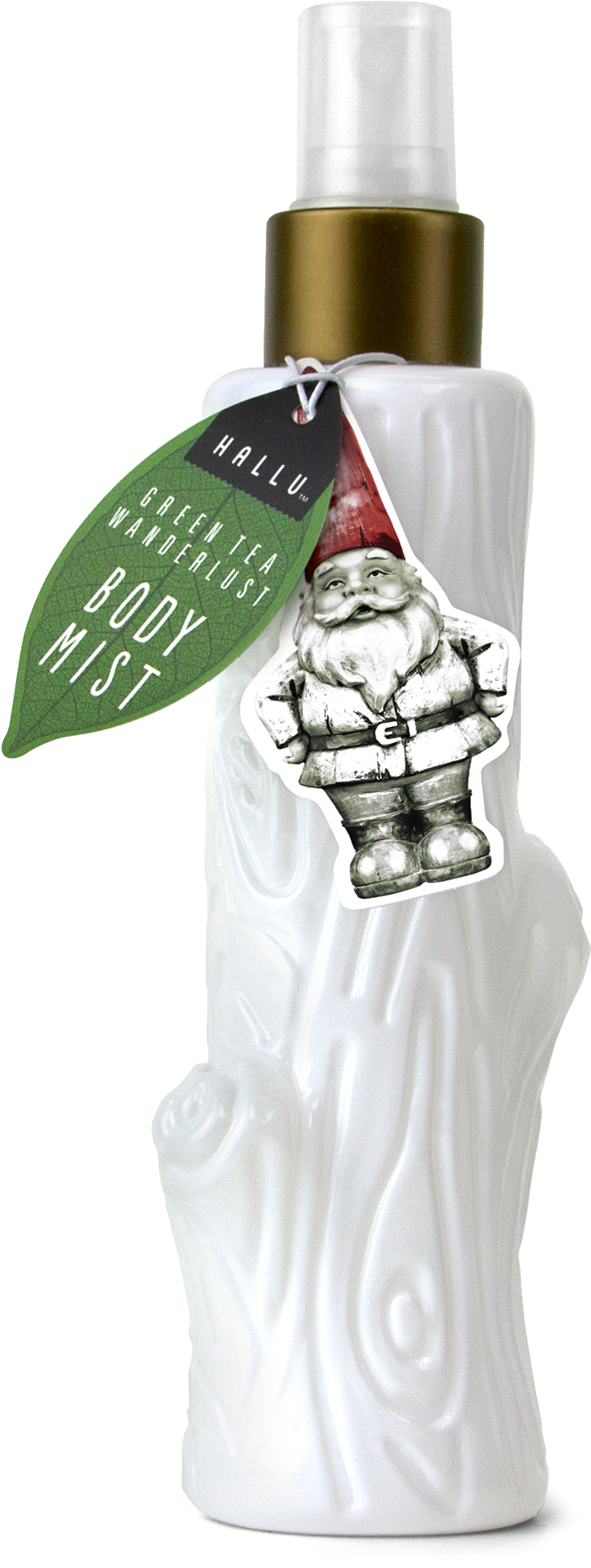 Hallu Gnome Fragrance Mist, Green Tea Scent, Body Spray, - Hallu Body Mist (1000x2000), Png Download