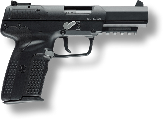 La Pistola Fue Copiada Extensamente Y Su Sistema Se - Fn Five Seven Black (670x491), Png Download