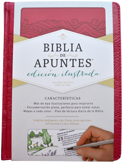 Biblia De Apuntes Forro Fucsia - Rvr 1960 Biblia De Apuntes, Edicion By B&h Espanol (500x500), Png Download