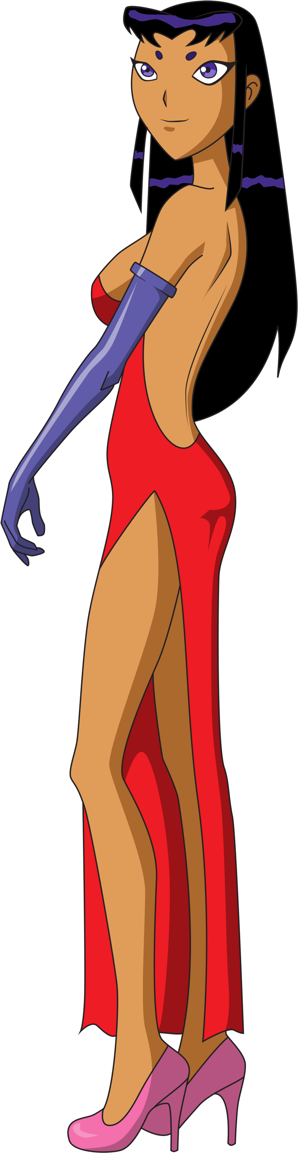 Blackfire Vs Chiro - Teen Titans Blackfire Hot (1024x3908), Png Download