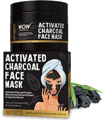 Cleanses & Unclogs The Pores No Parabens, No Mineral - Wow Activated Charcoal Face Mask Price (414x424), Png Download