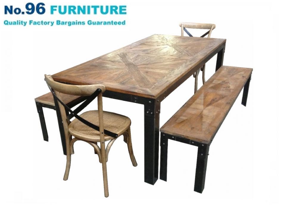 Wrought Iron Dining Table 200cm - Table (1000x1231), Png Download