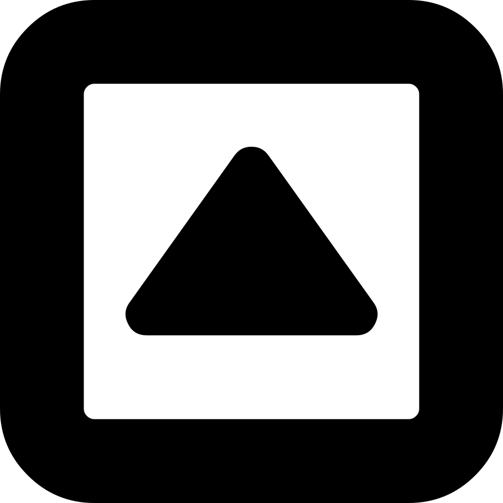 Arrowhead Pointing Up Inside A Square Box Outline Comments - Toggle Open Close Icon (980x980), Png Download