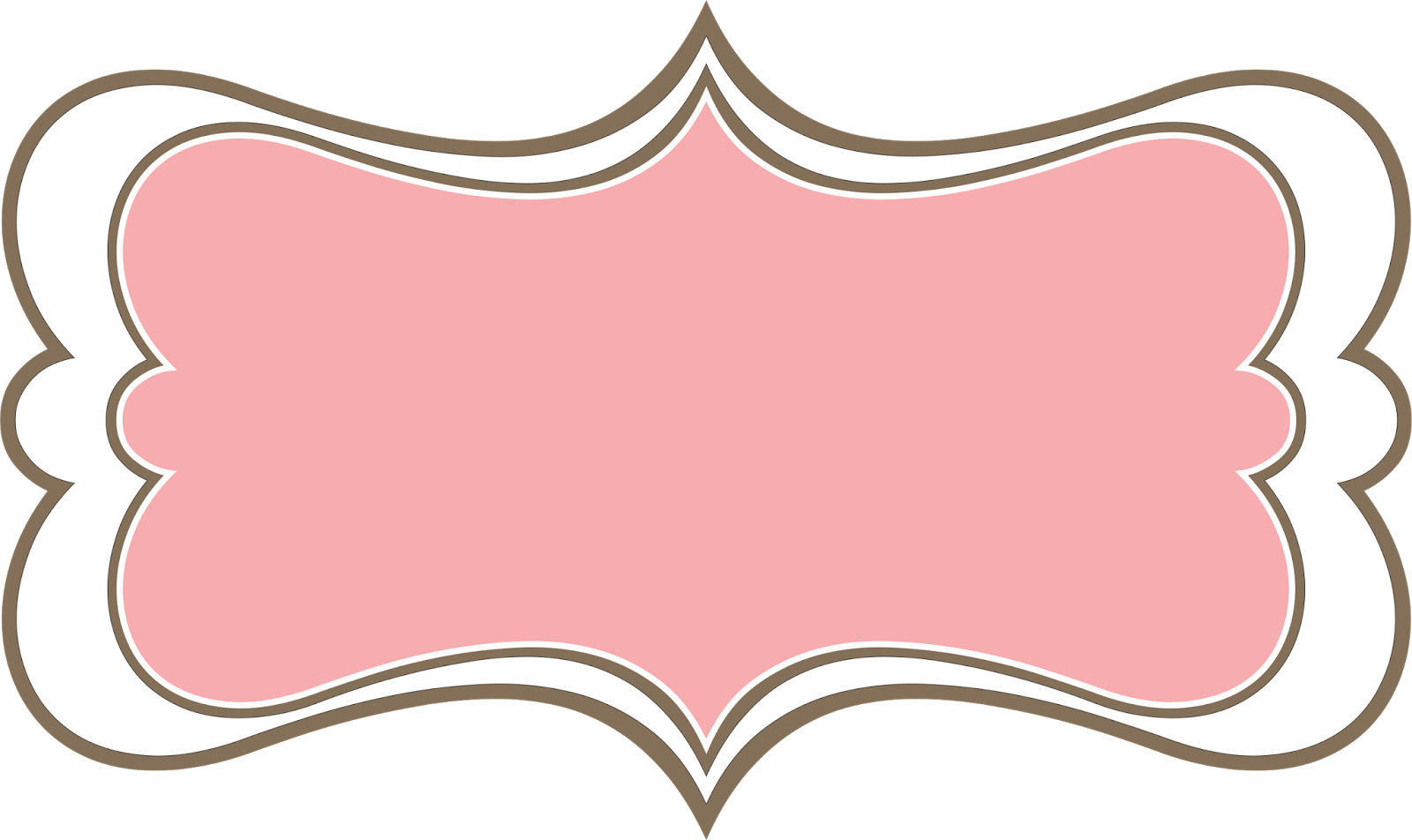 Pink Vintage Frame Png (1600x952), Png Download