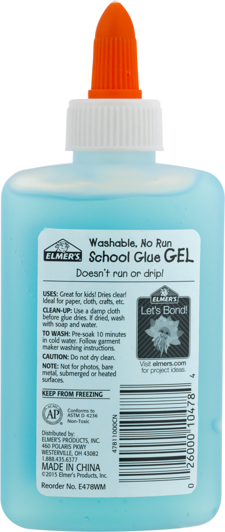 Elmer's Liquid School Glue, Washable, 4 Ounces, 1 Count (1800x1800), Png Download