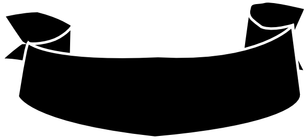 Black Banner Png (600x272), Png Download