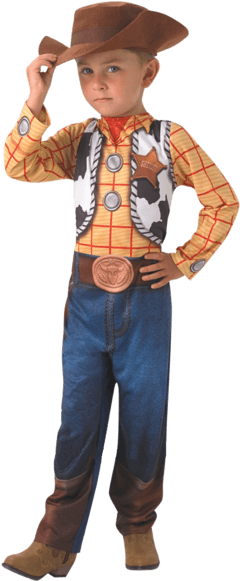 Lead The Adventures In Child Toy Story Woody Costume - Kids Woody Costume (366x580), Png Download