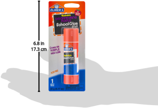 Elmer's Disappearing Purple Washable Large School Glue - .77 Ounce Elmers Washable School Glue Stick - Purple (400x400), Png Download