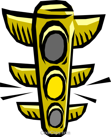 Semáforo Amarillo Libres De Derechos Ilustraciones - Does A Yellow Light Mean Journal (390x480), Png Download