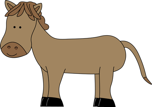 Cute Horse - Cute Horse Clip Art (500x352), Png Download