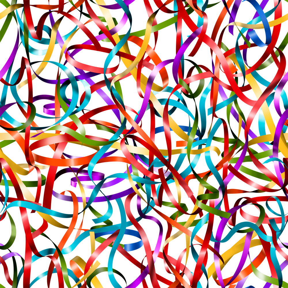 Serpentinas Em Png - Graphic Design (1000x1000), Png Download