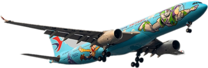 Airplane Disneyjets Toystory Buzzlightyear Buzzlightyea - China Eastern Toy Story (669x221), Png Download