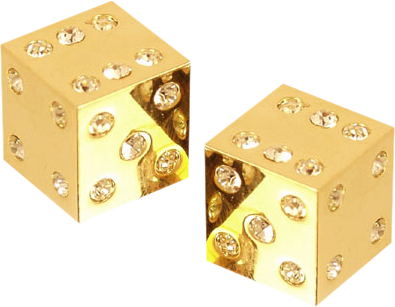Share This Image - Gold Dice With Diamonds (395x307), Png Download