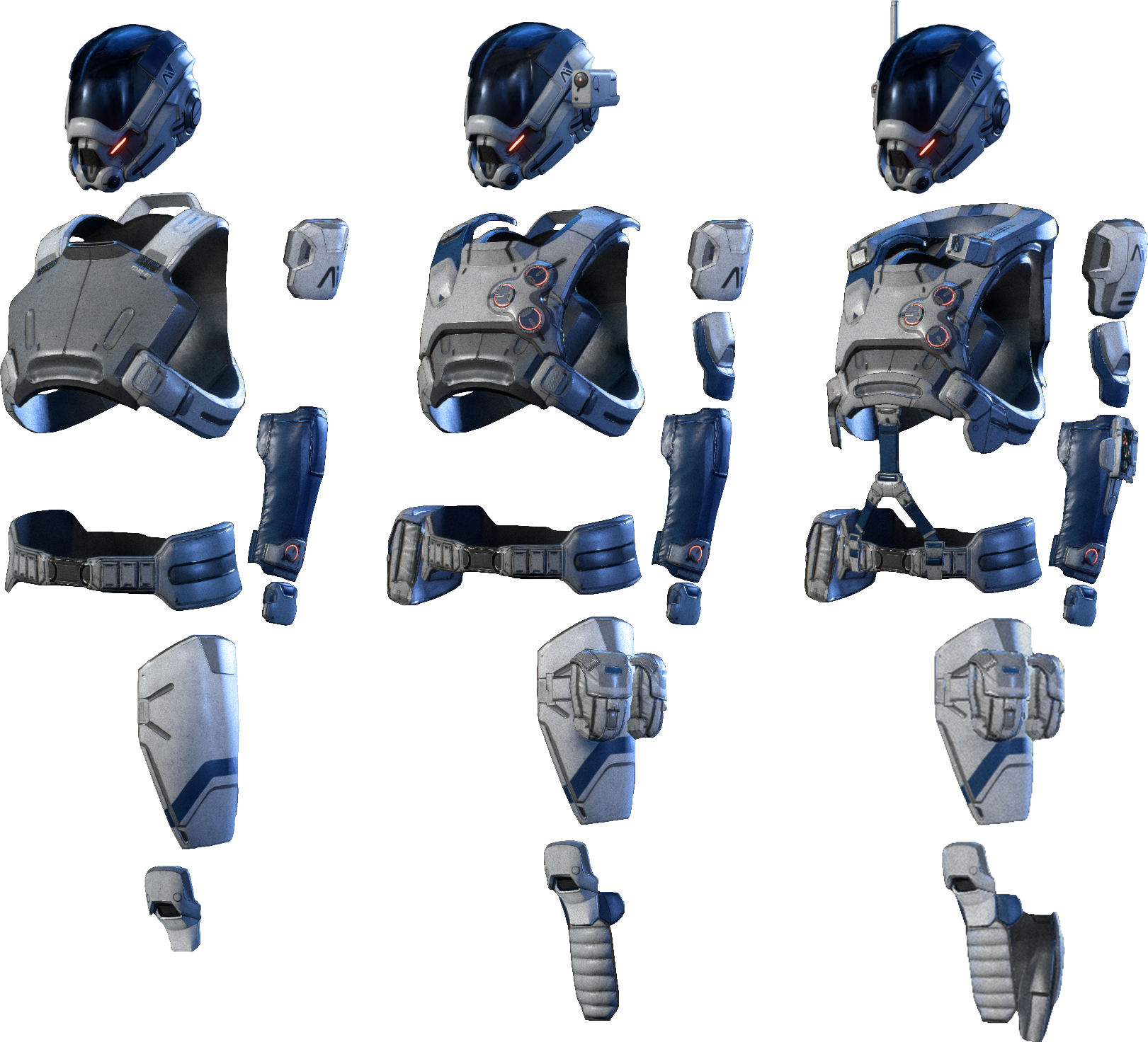 Mea Initiative Armor Sets - Mass Effect: Andromeda (1621x1472), Png Download