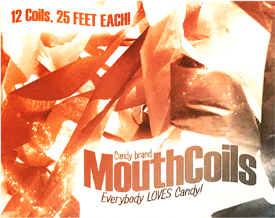 Serpentina Para Boca - Mouth Coils 25 Foot (black/orange) By Candy Brand - (400x400), Png Download